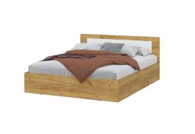 Кровать двойная Дольче Дуб Золотой/Белый