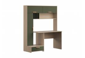 Стол письменный 03.243 Лайт Сатин, Дымчатый Зеленый