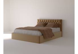 Кровать Сицилия с подъемным механизмом 160 Бежевый велюр