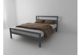 Кровать металлическая Комфорт 1200 серая