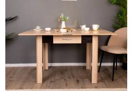 Стол обеденный Doma раскладной с ящиком Дуб сонома/Венге