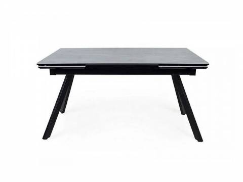 Стол раздвижной Атлант 1200 мрамор серый/черный муар