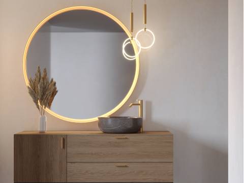 Зеркало круглое Ecliptic 1000