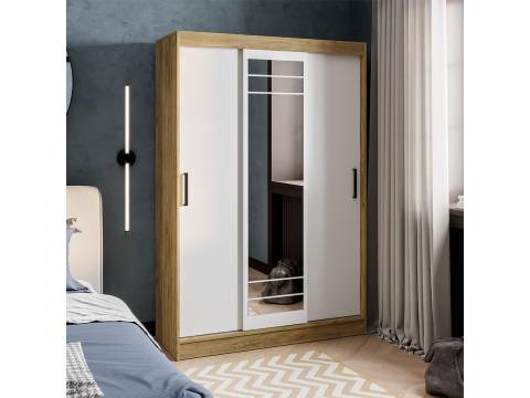 Шкаф-купе Тео ШКК-02 крафт/белый