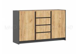 Комод 1400 2 двери 4 ящика Остин