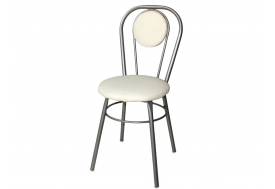 Стул №1 ДХ-7 с мягкой спинкой обивка кремовый
