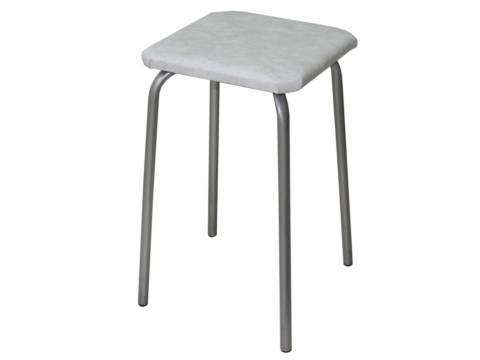 Табурет квадратный ДХ-9 обивка белый