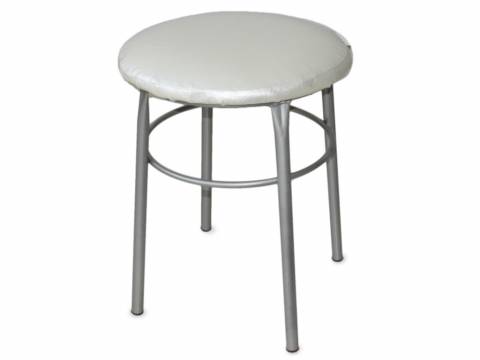 Табурет круглый ДХ-10 обивка жемчуг