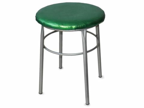 Табурет круглый ДХ-10 обивка изумруд