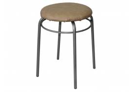 Табурет круглый с кольцом ДХ-11 обивка бежевый