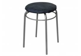 Табурет круглый с кольцом ДХ-11 обивка черный