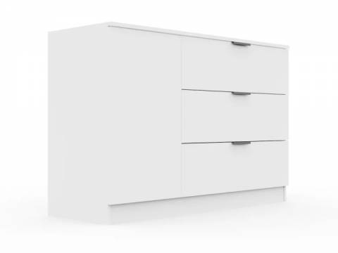 Комод Монблан 1200 Белый Шагрень