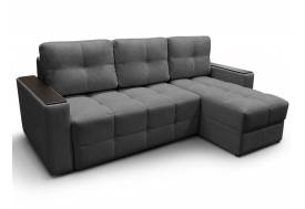 Диван угловой Симпл Клетка с МДФ вивальди 34