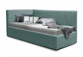 Кровать подростковая левая 800 Фрейм Страйп без подъема вивальди 19