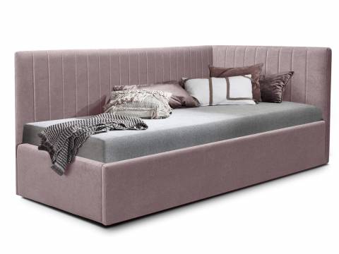 Кровать подростковая левая 800 Фрейм Страйп с подъемом мелита 25