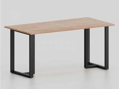 Стол Т-образные опоры черные ЛО.КТ-6 600х1200 мм