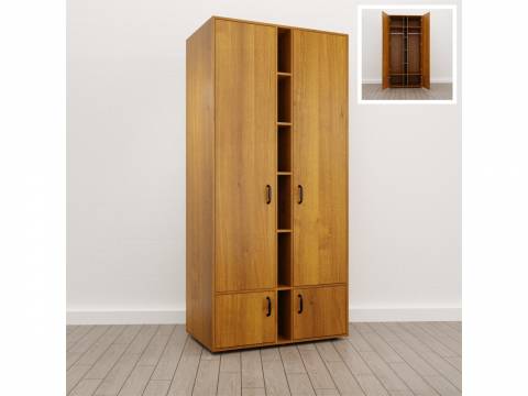 Шкаф для одежды закрытый (С-32) Soft однотонный