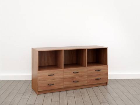 Тумба отдельностоящая 6 ящиков (Л-22) Радиус