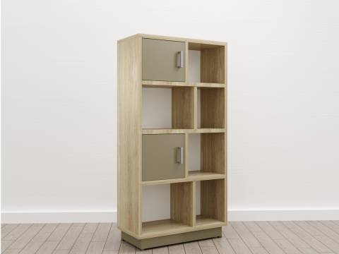 Стеллаж малый (E-10) Eclectic eco Дуб рокпайл-Мокко