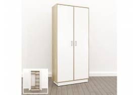 Шкаф комбинированный закрытый (О-12) Eclectic lite Дуб рокпайл-белый