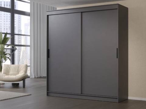 Шкаф-купе Гранд-1 2000 Графит-двери ЛДСП