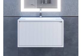 Тумба с раковиной Uperwood Next Premium белая 1 ящик 70 см