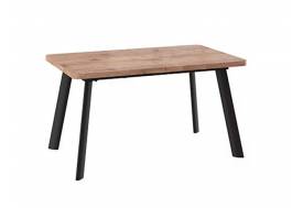 Стол раздвижной Leon Lux Radial-140 дуб веллингтон/черный