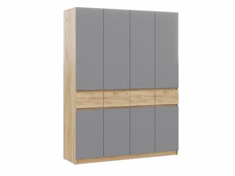 Шкаф ШК-004 ЛДСП Бостон Лайт Фасад серый шифер