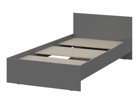Кровать 900 Денвер Графит серый с настилом