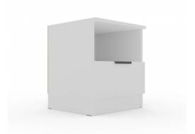 Тумба прикроватная Монблан Белый шагрень