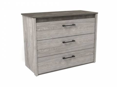 Комод малый NEW Денвер Риббек серый