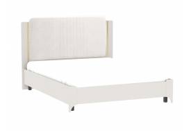 Кровать 1800 Сиде Белый (велюр) без основания
