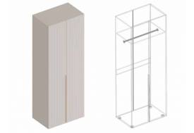 Шкаф Тефия 2-створки для одежды