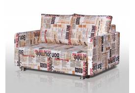 Диван Реал 120 с подлокотниками Газета