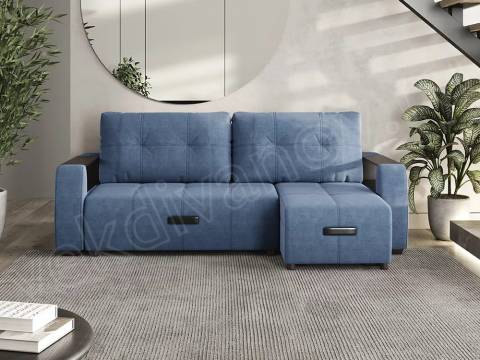 Угловой диван Джаз Newton Midnidht правый