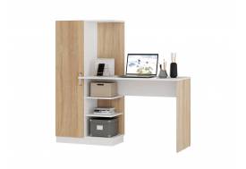 Стол компьютерный Бейсик Сонома/белый