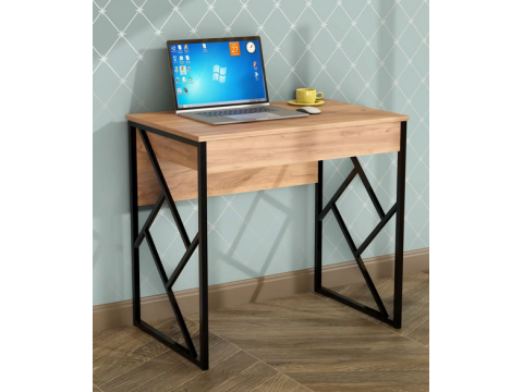 Стол письменный Ромео Дуб крафт золотой/черный матовый