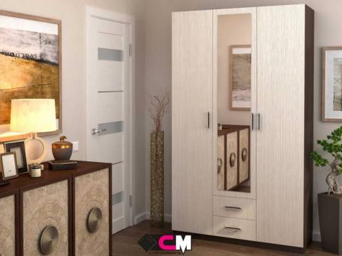 Шкаф трехстворчатый Трио